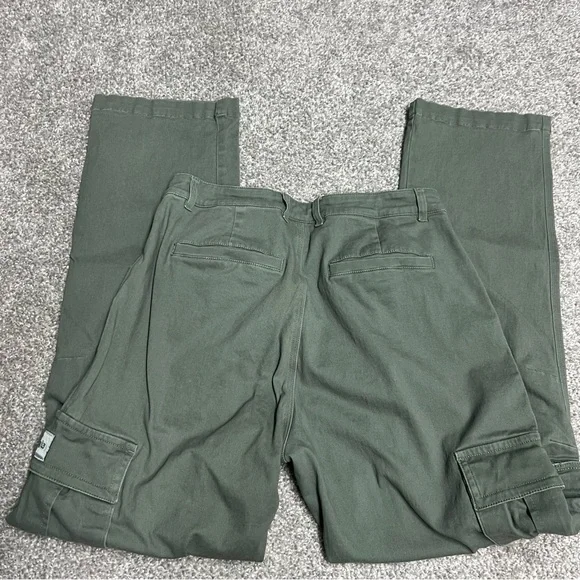 YoungLA Pants Mens 32L Green Convoy Cargo Pockets Straight Heavy Canvas 30x30 - Picture 9 of 9
